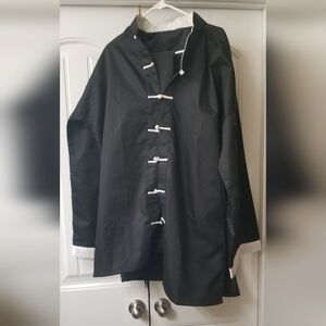 Black and White Buttoned Jacket